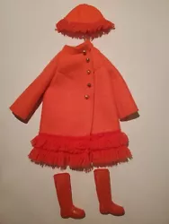 Barbie vintage 1970 Outfit #1789 Fiery Felt Complete Set Mattel.  Great condition