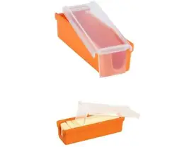 Silicone Butter Keeper Dish Container Slicer Cutter. The silicone butter slicer can keep butter fresh and easy to...
