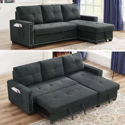 【Modern Sleeper Sofa】 This combination sleeper sofa is a marvel of modern engineering. It can be turned from a sofa...