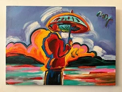 Painting on canvas painting signed and stamped (Handmade). 70 cm x 50 cm.