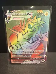 Dracozolt VMAX 210/203 - Pokemon Evolving Skies Rainbow Secret Rare - Pack Fresh.