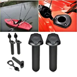 Compatible: Fit for Kayak Canoe holders. Lightweight, easy to carry and install. Color: Black.