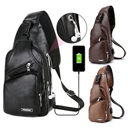 Well Organized Structure. Item Type: Leather Chest Bag. 1 x Chest Bag. 1 x USB Cable. Ideal Capacity. Distinct from...