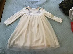 Hanna Andersson Unicorn Art Dress in Soft Tulle Cream Girls Size 110US 5. Very nice dress only worn 2 times. In good...