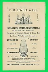 Original 1876 print ad from N.Y. Directory. Very good condition.