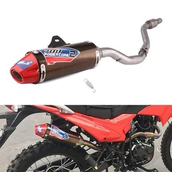 [Latest Look Muffler]: The red head of the exhaust pipe and the trendy pattern are very suitable for the CRF150F /...
