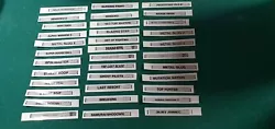 ÉTIQUETTE / AUTOCOLLANT POUR CARTOUCHES MVS NEO GEO  AUTOCOLLANTS POUR RESTAURER VOTRE ANCIEN LABEL MVS GAMES....