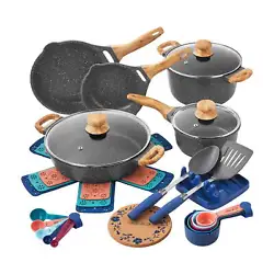 Each piece is made from durable cast aluminum that heats quickly and evenly and features a long-lasting nonstick...