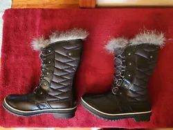 Beautiful Faux fur cuff will keep your feet toasty warm. Waterproof, Insulated winter boot.