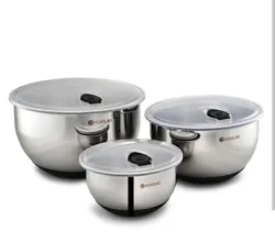 Introducing the Hexclad Mixing Bowl Set, the perfect addition to your kitchen! Crafted with high-quality materials,...