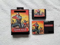 Vends jeu complet Shinobi 3 (Custom). Version PAL.