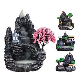 Safe and Durable: This backflow incense burner is made of high-quality resin material, which is of higher quality than...