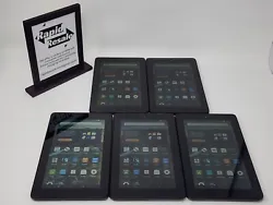 You will receive the 5 Kindle Fires, as shown in the photos. There are no Amazon accounts or passcodes on these...