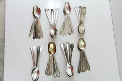 40x OVAL TABLE SPOONS. LOT CRAFT REUSE REPURPOSE. THE CONDITION VARIES PIECE BY PIECE FROM USABLE TO CRAFT. GREAT LOT...