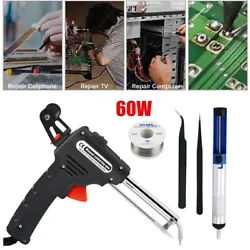 Output power: 60W. Fast heating: the soldering iron has a very fast heating speed (the thermostat range is 200 ° c-450...
