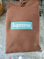 Sz XL Supreme FW17 Box Logo Hoodie - Rust Brown 100% Authentic.  Only worn 3 times. Very slight pocket wear on corners....