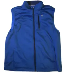 Up for sale - IZOD Lightweight Fleece Blue Vest Jacket. Size: Adult XL.