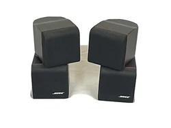 Very nice pair of BOSE Red Line Double Cube surround sound speakers. Sound great. From a non-smoking home. Some very...