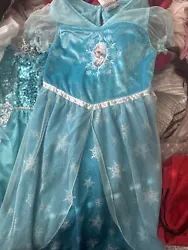 disney elsa dress Size S. Condition is Pre-owned. Shipped with USPS Ground Advantage.