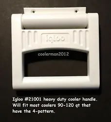 For use with Igloo coolers with flip-up style handles in the 90- to 120-quart size range. Broken handle?. 1 handle &...