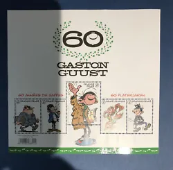 timbres belgique les 60ans De Gaston.