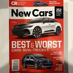 Consumer Reports New Cars July 2023 Best & Worst Magazine. Inv262