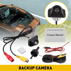 1 PCS Car Rear View Backup Camera 1 PCS Power Cable 1 PCS Video Cable 1 PCS Manual 1 PCS Hole Saw   Specifications:  ...