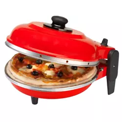 Il sagit dun four électrique spécial pour pizza, conçu et construit avec une surface de cuisson en pure 