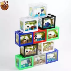 Love betta fish but dont have the space for multiple jars or bulky tanks?. These stackable lego block betta fish tanks,...