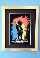 Printed in Bond Paper in UK a fter the Iconic Artwork made by Banksy. 