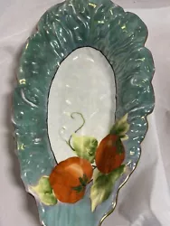 Vintage Noritake M Morimura lettuce Leaf Serving Plate Painted celery dish Japan hand painted Noritake M Morimura hand...
