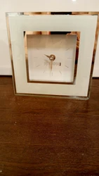 Fifth Avenue Ltd. Mirrored Desk Clock. 7x7. Great Working Condition..
