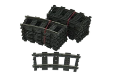 20 Lego® train rails 9V chemin de fer voie ferrée 4520 rails courbés (CONDUCTION DE SURFACE). GENUINE LEGO PRODUCT,...