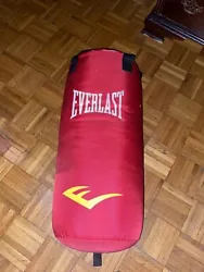 Red 100lbs. Everlast Hanging Punching Bag Out of Box but never used. Condition is Used. Local pickup only.