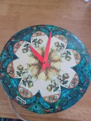 Peter Max Wall Clock Vintage 1969 Flower Girl.  This is a very retro 9