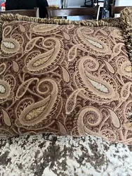 Couch Pillows for Iiving Room Set of 2 Brown Decorative Throw Pillow.... For brown pillows not perfect come from smoke...