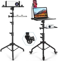 The bottom is a reinforced tripod structure, which provides excellent stability. 3 in 1 Projector Stand: Equipped with...