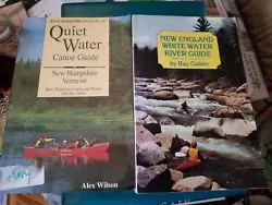 LOT 2 WHITE Water Canoe Guide BOOKS softcover NE Kayak PADDLE AMC . Appalacian mountain club publisher of both books 1)...