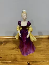 Vintage Royal Doulton LORETTA Figurine HN2337 Purple Dress 1965.