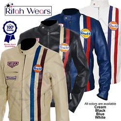 Feather Skin has created this retro styledSteve McQueen jacket in white version. Although, McQueen wore this jacket as...