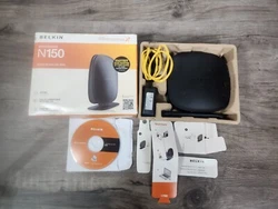 Belkin N150 Wireless/Wi-Fi Router 4 Port 2.4 GHz Easy Internet Access, in used condition please see pictures for...