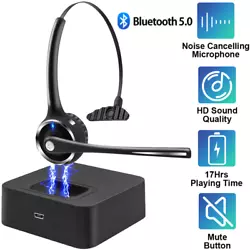 Willful Bluetooth Wireless Headset with Noise Cancelling Mic For Phone PC Laptop. If you need to block your voice...