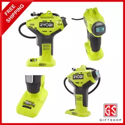 RYOBI introduces the 18V ONE+ Cordless High Pressure Inflator with Digital Gauge (Tool Only). It features an easy to...