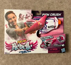 NERF Rebelle Pink Crush Blaster Gun Detachable Crossbow Arm Discontinued - NEW UNOPENED BOX READY GIR GIFTING!Gun comes...