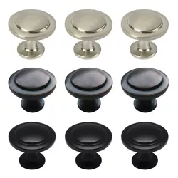 Used for cabinet, door, drawer, etc. 10/25/50 x Knobs. 10/25/50 x Screws. Color: Brush Oil Rubbed Bronze, Brush Satin...