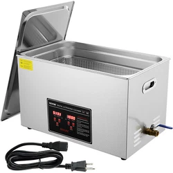 Why Choose VEVOR?. 30L Ultrasonic Cleaner. Generous 30L Tank. Tank Capacity: 30L. It employs 33-40kHz ultrasonic waves...