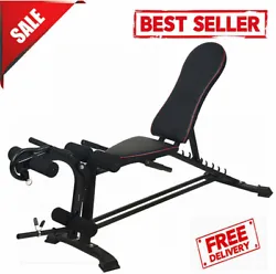Adjustable Sit Up AB Incline Abs Bench Flat Fly Weight Press Gym Fitness Rope. This versatile bench can go from sloping...