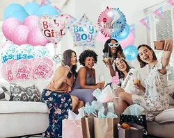 Our complete Gender Reveal party decorations will take care of everything. Also included in your set are: (3) Boy/Girl...
