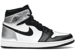 Air Jordan 1 Retro High OG Silver Toe.