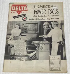 Delta Rockwell 1955 Power Tool Catalog, 22 pages Form AD-873R. Circular saws, saber saws, 
